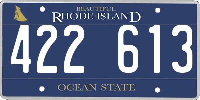 RI license plate 422613