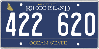 RI license plate 422620