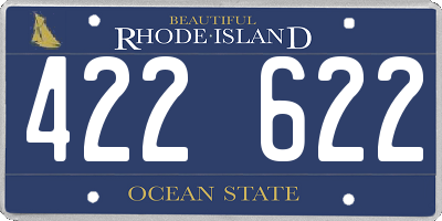 RI license plate 422622