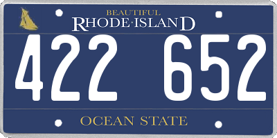 RI license plate 422652