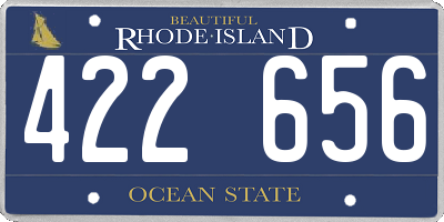 RI license plate 422656
