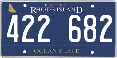RI license plate 422682
