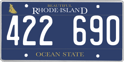 RI license plate 422690