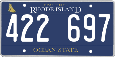 RI license plate 422697
