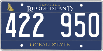 RI license plate 422950