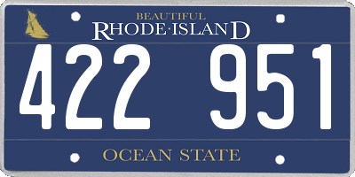 RI license plate 422951