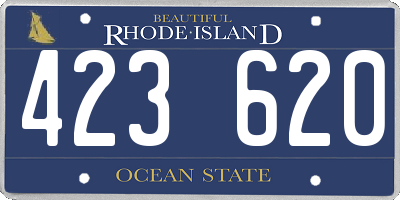 RI license plate 423620