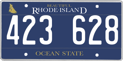 RI license plate 423628