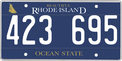 RI license plate 423695