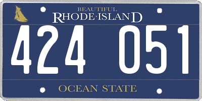 RI license plate 424051