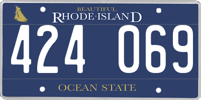 RI license plate 424069