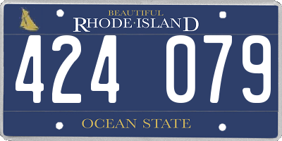 RI license plate 424079