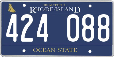 RI license plate 424088