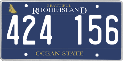 RI license plate 424156