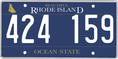 RI license plate 424159