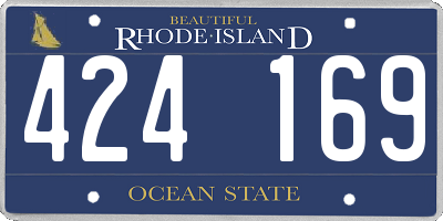 RI license plate 424169