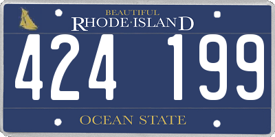 RI license plate 424199