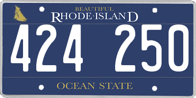 RI license plate 424250