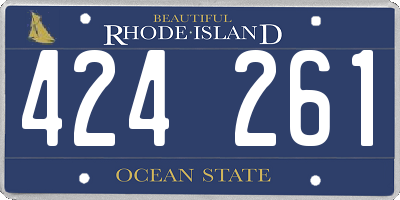 RI license plate 424261