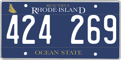 RI license plate 424269