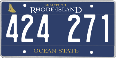 RI license plate 424271