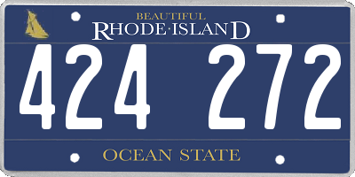 RI license plate 424272