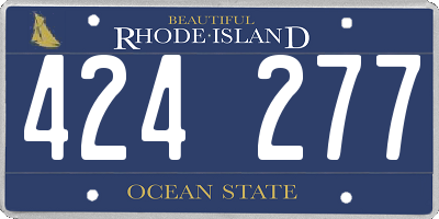RI license plate 424277