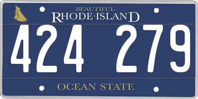 RI license plate 424279