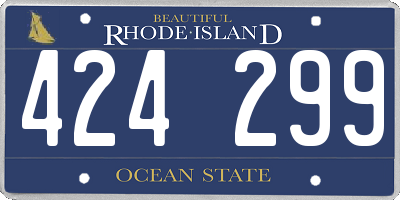 RI license plate 424299