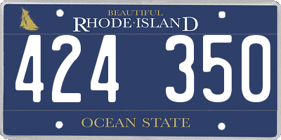RI license plate 424350