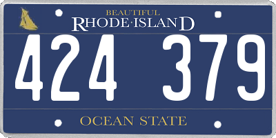 RI license plate 424379