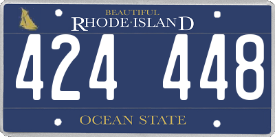 RI license plate 424448