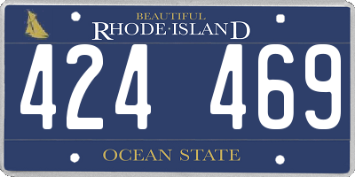 RI license plate 424469