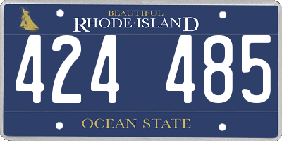 RI license plate 424485