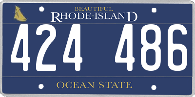 RI license plate 424486