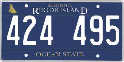RI license plate 424495