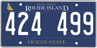RI license plate 424499