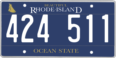 RI license plate 424511