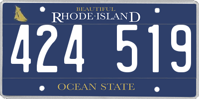 RI license plate 424519