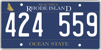 RI license plate 424559