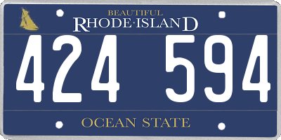 RI license plate 424594