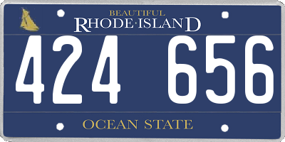 RI license plate 424656