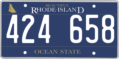 RI license plate 424658