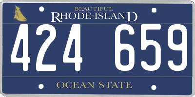RI license plate 424659
