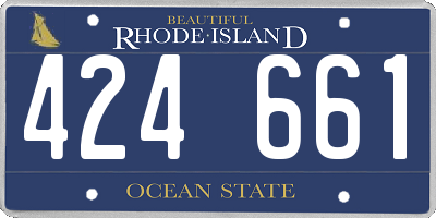 RI license plate 424661