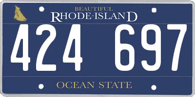 RI license plate 424697