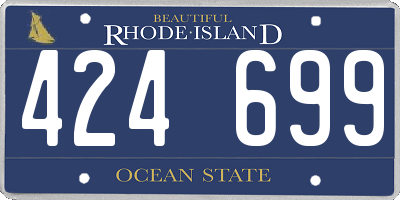 RI license plate 424699