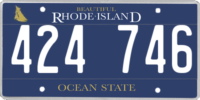 RI license plate 424746