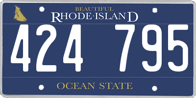 RI license plate 424795