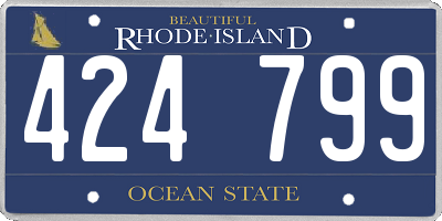 RI license plate 424799